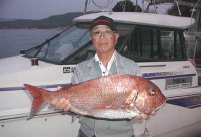 2011年5月15日（日）若狭湾で鯛の75cmを釣られました