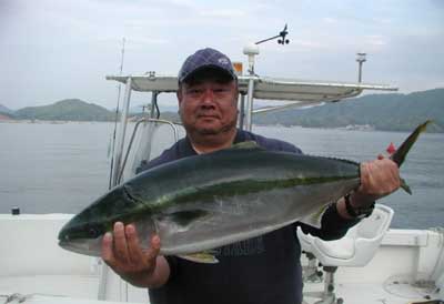 2011年5月17日（火）若狭湾でブリの90cmを釣られました