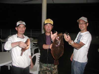 2011年6月10日（金）若狭湾でヒラメやキスを釣られました