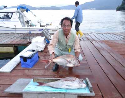 2011年9月28日（水）若狭湾で鯛の80.0cmを釣られました