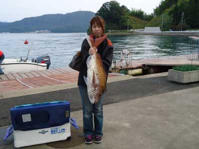 2011年11月3日（木）若狭湾で鯛の83cmを釣られました