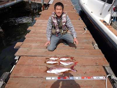 2013年3月30日（土）若狭湾で鯛の60.0cmを釣られました